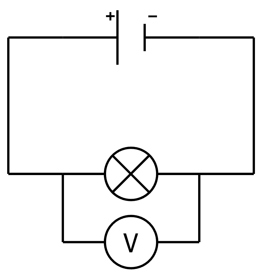 Schéma circuit en série avec ampèremètre